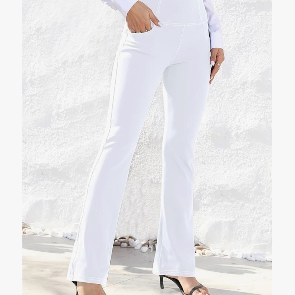 Elegant White Flare Pants for Women